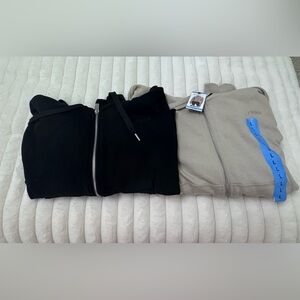 DKNY Black and Pebble Hoodies